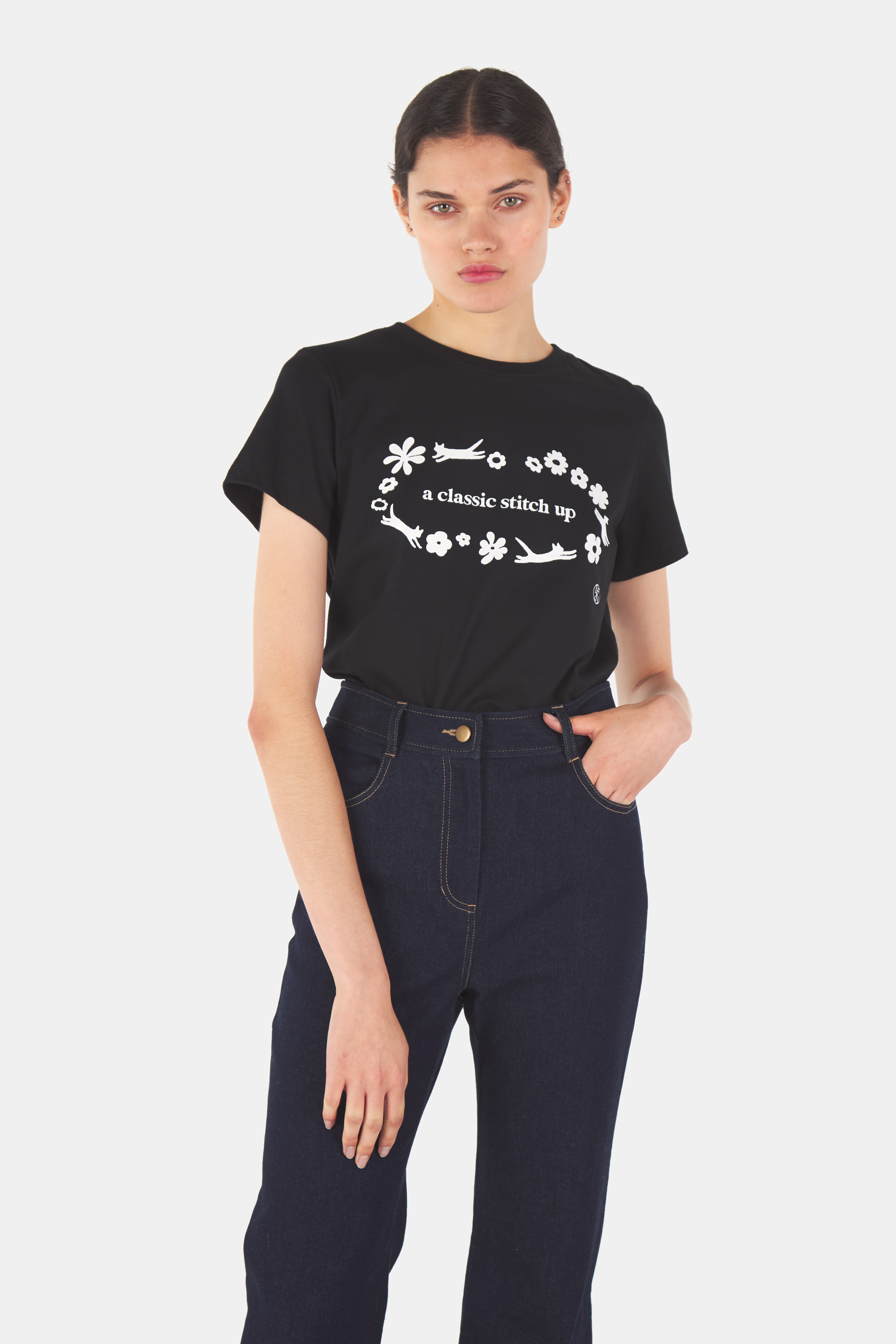 Twenty Seven Names x Fashion & Textiles Black T